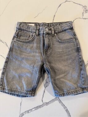 Zara Light Gray Denim Shorts